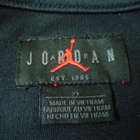 Jordan Black Colorblock Full Zip Track Jacket Black 2T Boys - Picture 13 of 14